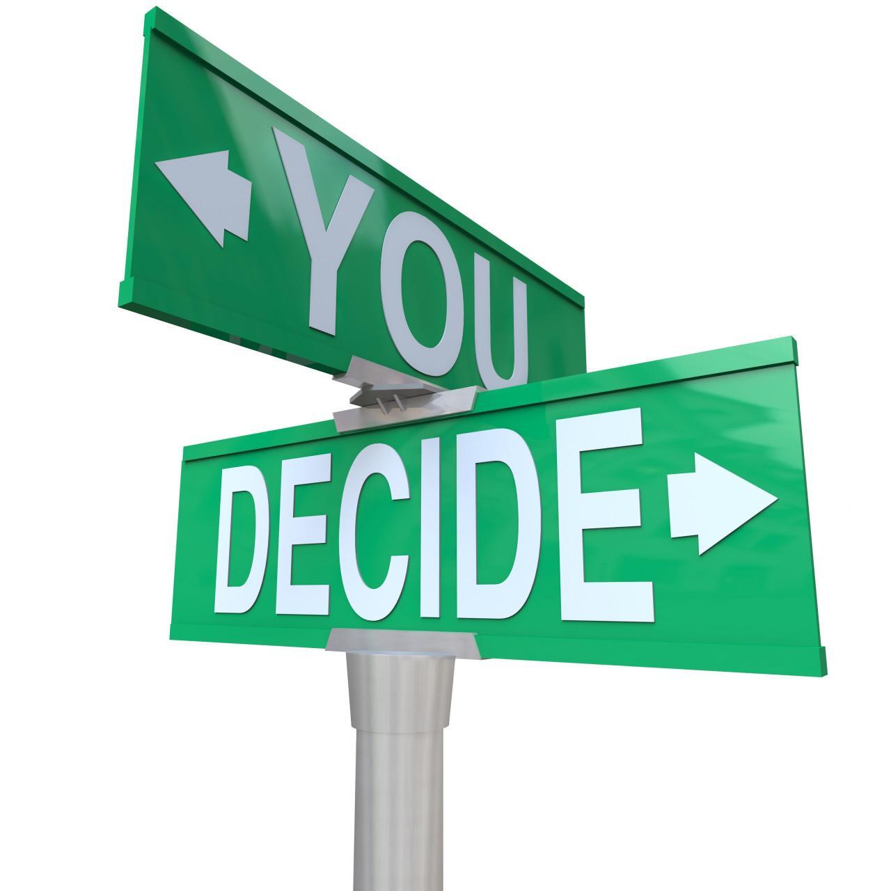 You Decide – Two-Way Street Sign | Marlene Cameron Coaching